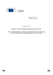 TOELICHTING Verordening (EU, Euratom) nr. 1311/2013 van de
