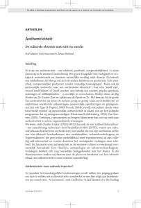 Authenticiteit - Amsterdam University Press