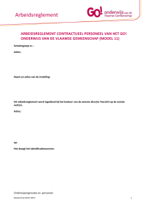 Arbeidsreglement model 11 versie 25-02-2015