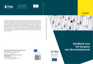 Handbook on European non-discrimination law