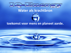 energie uit water
