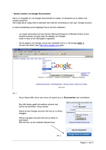 Handleiding Google docs