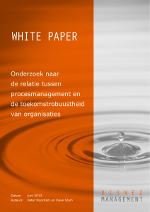 White paper - Onderzoek naar de relatie tussen procesmanagement