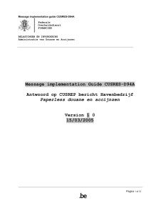 Message Implementation Guide CUSCAR-D96B