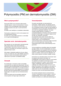 Polymyositis (PM) en dermatomyositis (DM)