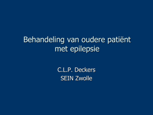 Behandeling van oudere patiënt met epilepsie