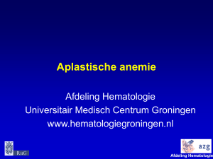 Geen diatitel - Hematologie Groningen