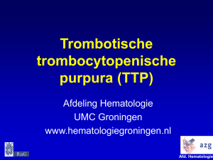 TTP - Hematologie Groningen