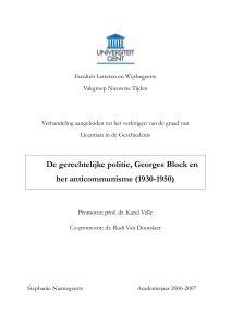De gerechtelijke politie, Georges Block en het anticommunisme