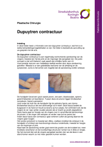 Dupuytren contractuur - Streekziekenhuis Koningin Beatrix