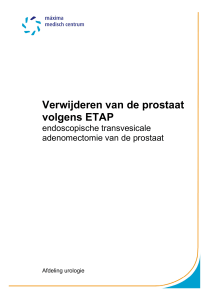 250.233_11_15 Verwijderen van de prostaat volgens ETAP