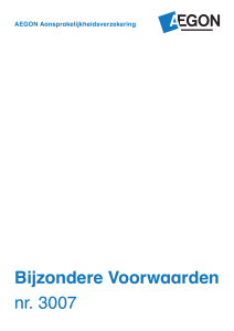 Bijzondere Voorwaarden nr. 3007