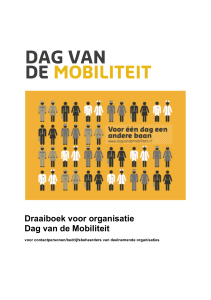 Draaiboek voor organisatie Dag van de Mobiliteit