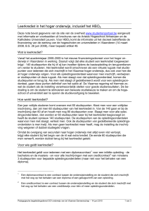 Nota leerkrediet - GO! Pro - GO! Onderwijs van de Vlaamse