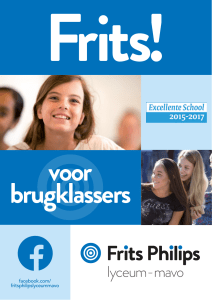 Brugklasfolder 2017-2018 - Frits Philips lyceum-mavo