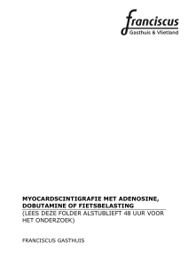myocardscintigrafie met adenosine, dobutamine of fietsbelasting