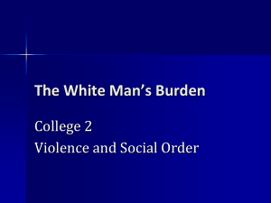 The White Man`s Burden