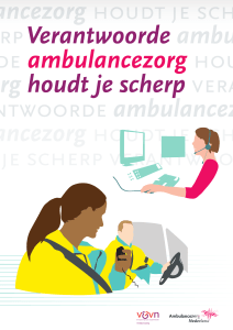 sCHERP VERAnTWOORDE - Ambulancezorg Nederland