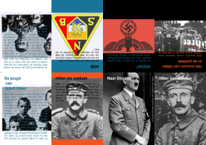Het succes van Hitler in de politiek NSDAP NSB Hitler