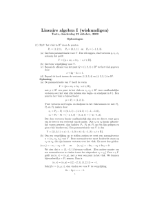 Lineaire algebra I (wiskundigen)