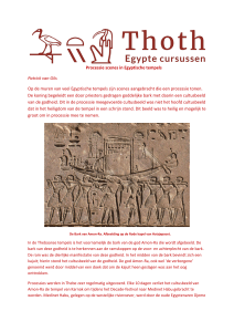 Artikel De processie scenes in Egyptische tempels