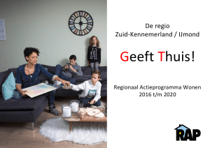 Regionaal Actieprogramma Zuid-Kennemerland/IJmond 2016-2020