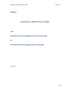 Rapport CONSENSUS WERKGROEP LVAD van de Nederlandse