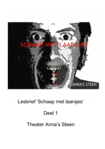 Lesbrief `Schaap met laarsjes` Deel 1 Theater Anna`s Steen