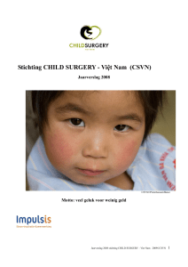 Jaarverslag 2008 - Child Surgery Vietnam