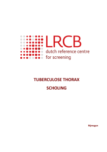 tuberculose thorax scholing