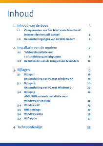 1.1 Componenten van het Telei `vaste breedband internet doe het