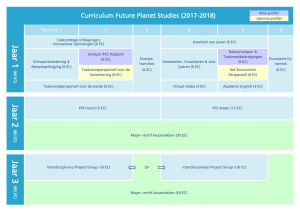 Vakkenoverzicht en curriculum Future Planet Studies 2017-2018