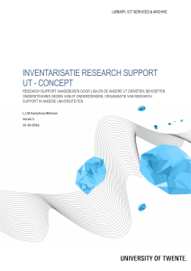 Inventarisatie Research Support UT - CONCEPT