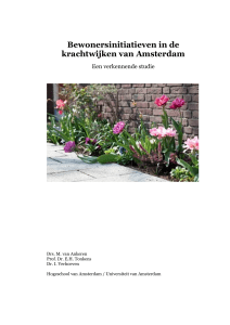 Bewonersinitiatieven in de krachtwijken van Amsterdam