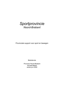 Sportprovincie - Provincie Noord