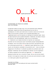 Ongedisciplineerde Kunst in Nederland. Inventarisatie van Theorie