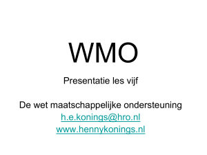 WMO - Henny Konings hogeschool rotterdam
