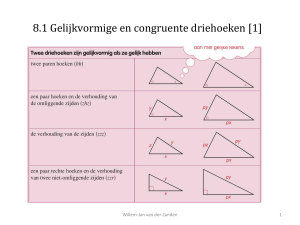 8.1 Gelijkvormige en congruente driehoeken [1]