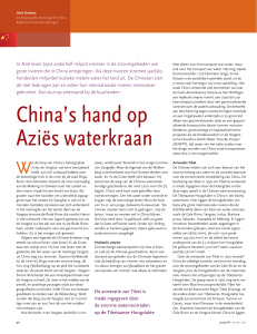 China`s hand op Aziës waterkraan