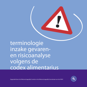 terminologie inzake gevaren- en risicoanalyse volgens de codex