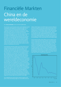 Financiële Markten China en de wereldeconomie