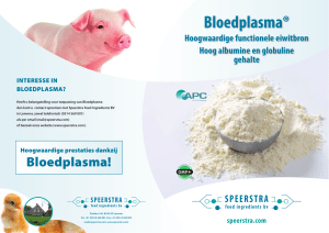 Bloedplasma - Speerstra Feed Ingredients bv