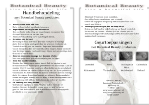 Handbehandeling met Botanical Beauty producten Handbad met