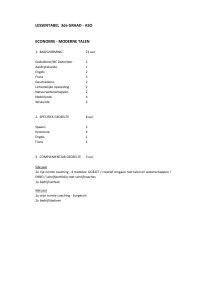 LESSENTABEL 3de GRAAD - ASO ECONOMIE