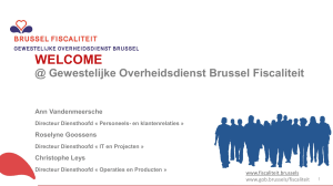 Diapositive 1 - Brussel Fiscaliteit