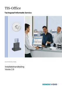 Siemens VDO TIS-Office Versie 2.6