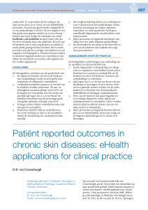 Patiënt reported outcomes in chronic skin diseases: eHealth