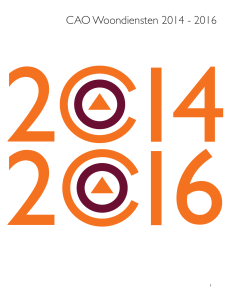 CAO Woondiensten 2014 - 2016
