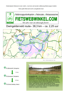 Dwingelderveld route– 38,3 km – ca. 2,25 uur