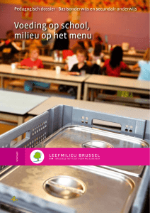 Voeding op school, milieu op het menu
